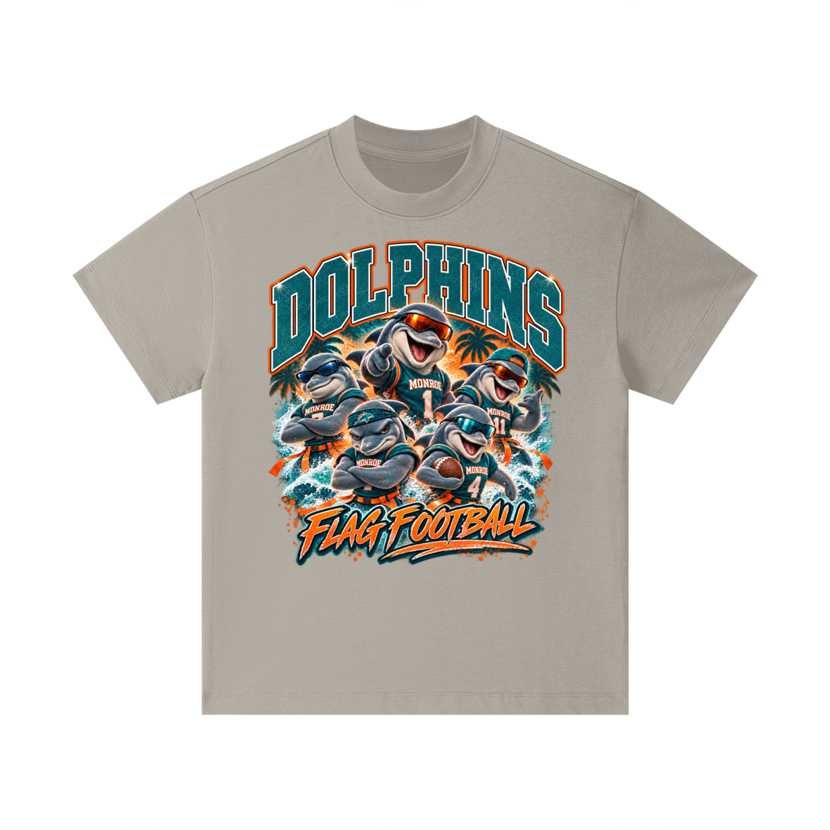 Kids Monroe Dolphins Cotton Essential T-Shirt