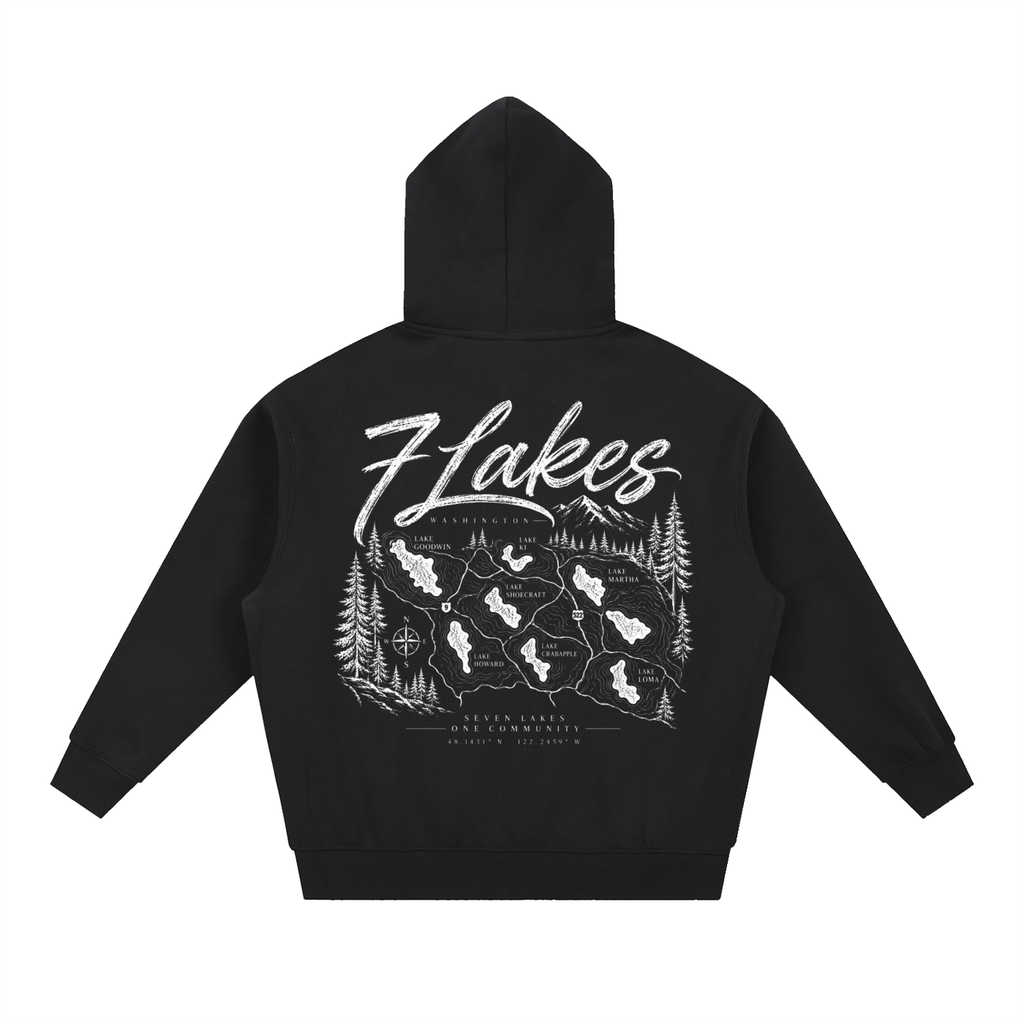 7 Lakes Oversized Boxy Fit Hoodie