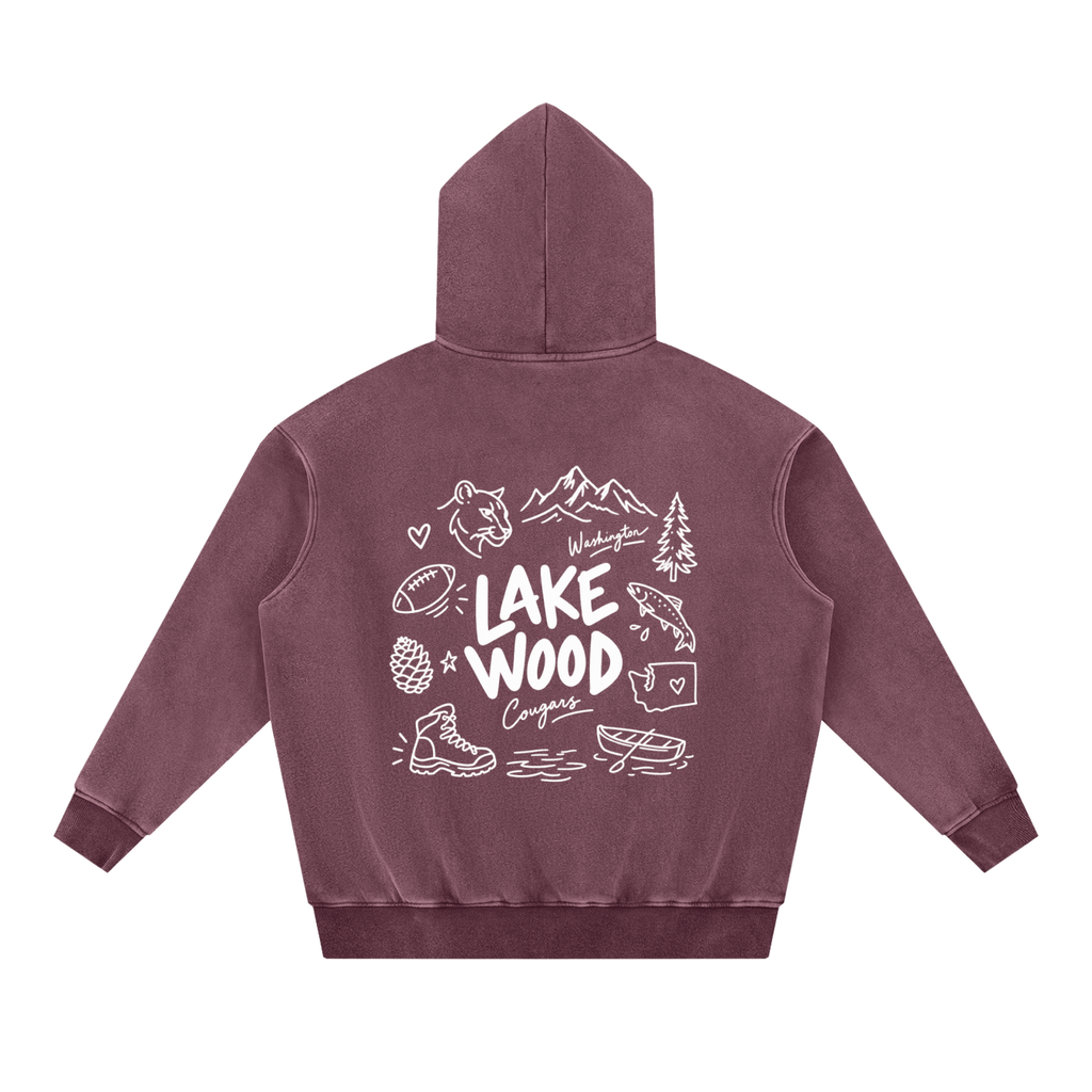 Lakewood Snow Wash Oversize Hoodie