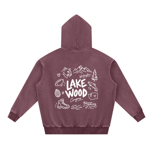 Lakewood Snow Wash Oversize Hoodie