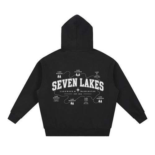 7 Lakes Oversized Boxy Fit Hoodie
