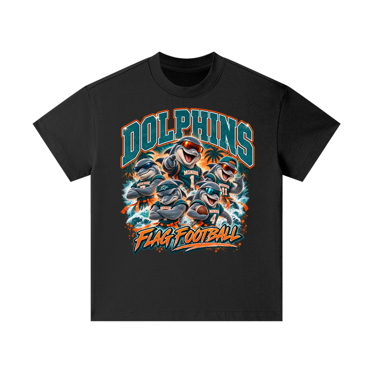 Kids Monroe Dolphins Cotton Essential T-Shirt