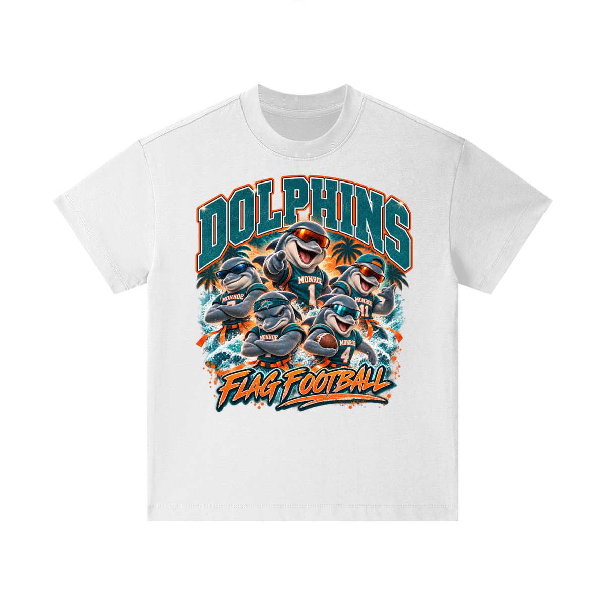 Kids Monroe Dolphins Cotton Essential T-Shirt